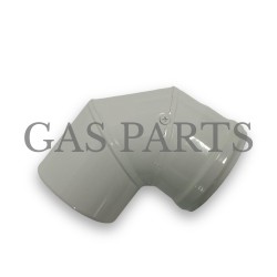 Καμπύλη 87ο Φ60/100 PPH/inox