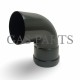 Καμπύλη 87ο Φ80 STARR UV μαύρη PPH Καμπύλη 87ο Φ80 STARR UV μαύρη PPH