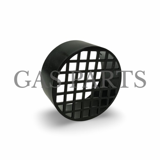 Οριζόντιο τερματικό Φ80 STARR UV μαύρο PPH