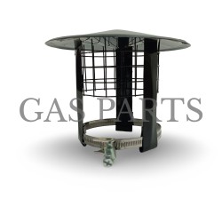 Κάθετο τερματικό Φ80 inox